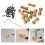 10Pcs Assorted Color Brass Shaft Coupling Kit for Rc Model Motors 10