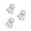 3St Witte PVC Pruiken Historisch Cosplay Accessoires 7