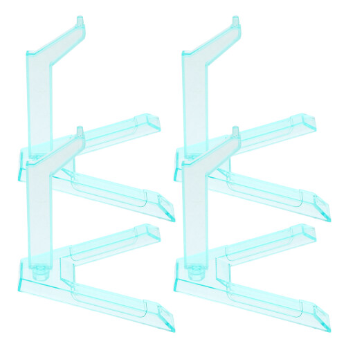 12Pcs Light Green Plastic Action Figure Display Stand Holder for Dolls 2