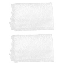 3Paren Paar Dames Witte Kanten Armstukken Elastisch Uv Beschermend