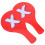 10St Klassikale Stemtools Antwoordborden Plastic Rood & Multi 2
