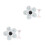 2Pcs White Plastic Nail Practice Hand Magnetic Nail Stand for Press on 10