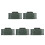 5St Creatieve Groene Deurbel Plastic Voor Grappige Thuisdecoratie 10