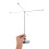 Silver Tabletop Flag Pole Holder with Metal Base for Desk 4