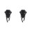 2Pcs Breathable Black Cotton Chef Working Hat Adjustable Cook Cap 5