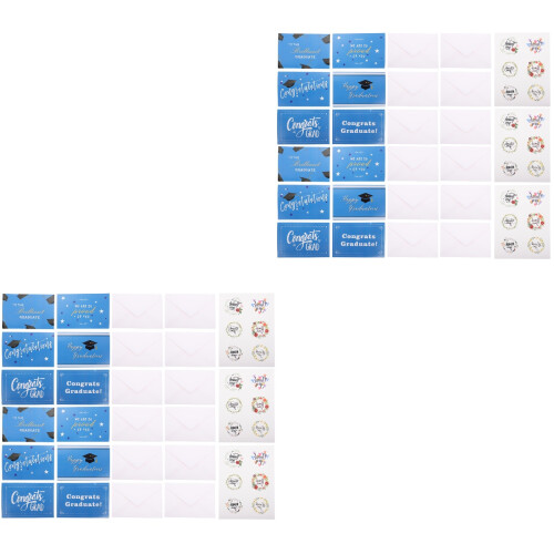 48Ensembles Cartes Diplômés Sûr Couleurs Multiples 2