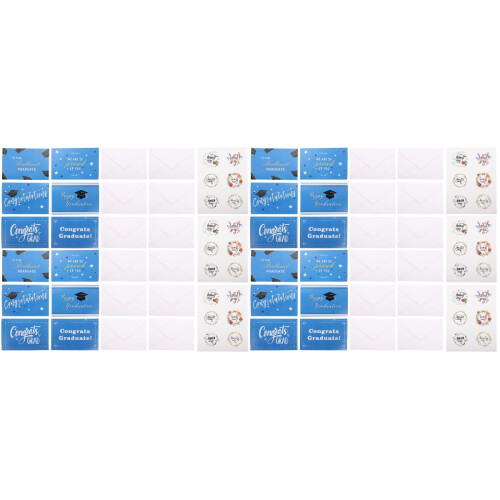 48Ensembles Cartes Diplômés Sûr Couleurs Multiples 1