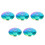 5St Professionele Rvs Schermhandbeschermers Licht Multikleur Design 7