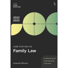 Core Statutes on Family Law 202223 by Amanda Millmore Paperback Book