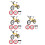 4Sets Realistisch Mini Fietsmodel Speelgoed Legering Mountainbike 3