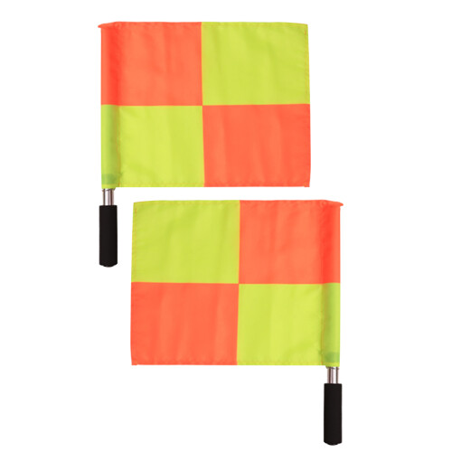 8St Polyester Voetbal Scheidsrechter Handvlaggen Heldere Kleuren 1