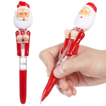10St Rode Ballpoint Pens Kerstman Thema Voor Schrijven En Cadeaus