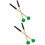 2Paren Professionele Groene Marimba En Tong Drum Performance Mallets 8