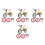 4Sets Realistisch Mini Fietsmodel Speelgoed Legering Mountainbike 8