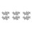 6St Witte Zinc Schoenclips Stervorm En Bruiloft 5