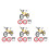 4Sets Realistisch Mini Fietsmodel Speelgoed Legering Mountainbike 4