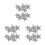 6St Witte Zinc Schoenclips Stervorm En Bruiloft 6