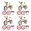 4Sets Realistisch Mini Fietsmodel Speelgoed Legering Mountainbike 9