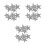6St Witte Zinc Schoenclips Stervorm En Bruiloft 4