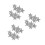 6St Witte Zinc Schoenclips Stervorm En Bruiloft 7