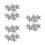 6St Witte Zinc Schoenclips Stervorm En Bruiloft 8