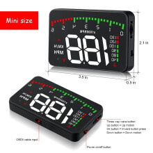 A900 Car HUD OBD RPM Meter - Display Car Accessories Multi-Display Car Digital Speed Engine RPM Water Temperature