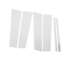 Set di 6 coprivolantini in cromo per Pilota 2009-2015 | Effetto specchio