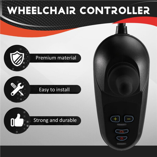 24V Electric Wheelchair Controller Joystick Controller + USB Lamp Universal Remote Rod Accessories 2