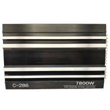 Car Audio Amplifier 7800W 4-Channel Car Audio Amplifier 12V Digital Stereo Surround Passive Subwoofer