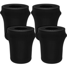32 Gallon Stretch Trash Can Spandex Cover Outdoor Waste Garbage Can Spandex Covers for Indoor Kitchen Outdoor 4pcs