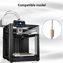 4-Teiliges Upgrade-Set für Flashforge AD5X Bimetall-Düsen Aus Gehärtetem Stahl, 0,4 mm, Abnehmbare Düse für 3D-Drucker