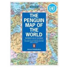 Penguin Map of the World by Michael Middleditch Paperback Book