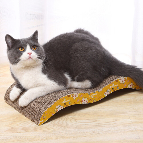 Cat Scratcher Cardboard Cat Scratch Pad with Premium Scratch Textures Design Durable Cat Scratching Pad 2