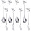16PCS Dessert Spoon and Fork Set Cake Fork Coffee Spoon  Fruit Fork Stainless Steel -Silver 1