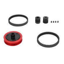 SystĂšme de pignon d'entraĂźnement par courroie en alliage d'aluminium pour Axial SCX10 1/10 90046-90047