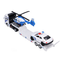 Camion-plateforme de transport avec remorque pour avion, plastique allié, 12 x 4,5 cm