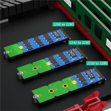 2 Stuks M.2 NGFF NVME SSD-Uitbreidingsbeugel Overdracht 2230 2242 2260 2280 Lengte Verlengadapter Beugel Lengte Verstelbaar