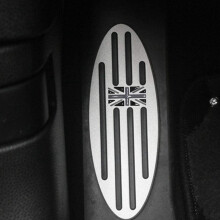 Einheit Umbau bei Auto Aluminium Pedal Abdeckung für  Cooper 2010-2018 F54 F55 F56 F57 F60 R55 R56 R57 R58 R59 R60 R61