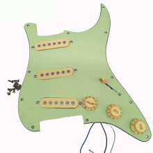 Mint Green Loaded Electric Guitar Pickguard Prewired Pickguard with Wilkinson Pickups for Electric Guitar Accessories