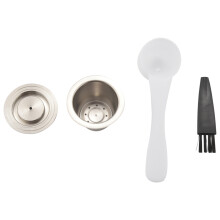 Espresso Refillable Capsules Reusable for Pod Espresso Coffee Pod Stainless Steel Capsules Compatible
