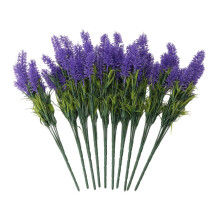 10 Bundles Artificial Flowers-Lavender Flowers, Outdoor UV Resistant Fake Flowers, No Fade Faux Plastic Flowers, C