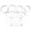 12PCS Stainless Steel Round Cake Mold Baking Mousse Ring Kitchen Tools Pizza Cooking Cookie Cutter DIY Cake Ring Tools 1