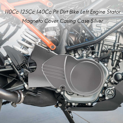 110Cc 125Cc 140Cc Pit Dirt Bike Left Engine Stator Magneto Cover Casing Case Silver
