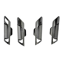 4 St Bilinvändiga Dörrhandtag Skål Trim för MK6 2010-2013 Kolfiber
