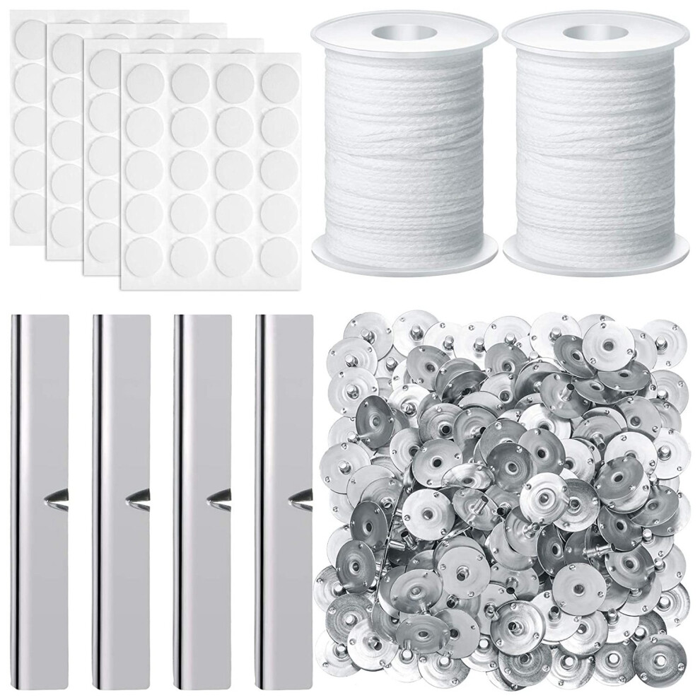 DIY Candle Making Kit,Candle Wicks,Candle Centering Tool,Candle Wick Sticker for Candle  Making