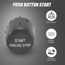 Tampa Do BotãO Start Stop Engine para Sport Edition 2010-2013 4 2010-16 Preto