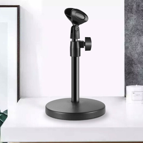Suporte de Microfone de Mesa, com Clipe de Microfone, Suporte de Telefone Celular, Adaptador de Metal Macho de 5/8 Polegadas para FêMea de 3/8 2