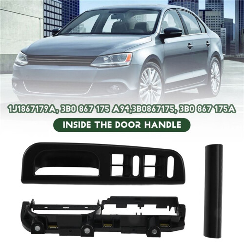 Black Front Left  Bezel & Handle Trim & Bracket for -  Bora  MK4 2