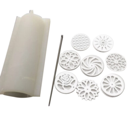 1Set Acrylic Pull Through Caleidoscope Soap Shaper 1000Ml Tube Silicone Soap Mold 1