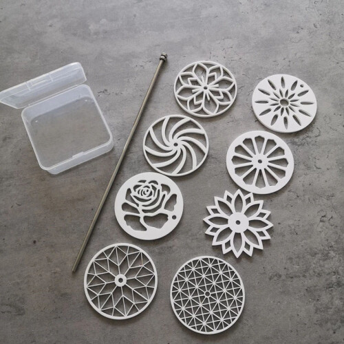 1 Set Acrilico Pull Through Caleidoscope Soap Shaper 1000Ml Tube Silicone Soap Mold 1
